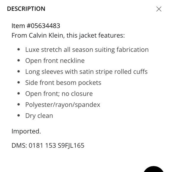 Calvin Klein blazer - Picture 5 of 13